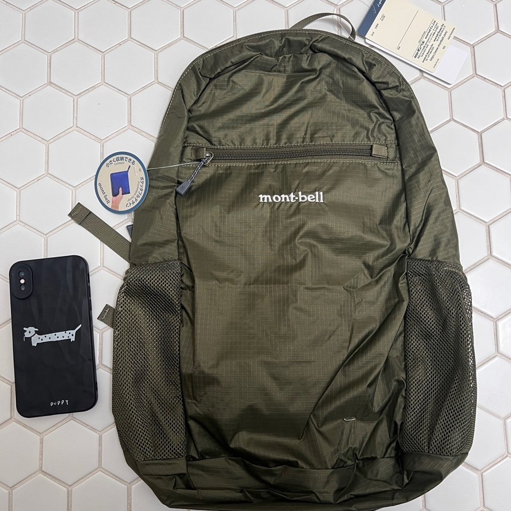 Mont-bell Pocketable Light Pack 15L olive